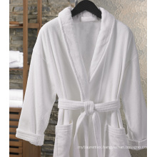 100% cotton 400gsm standard size velour bathrobe for hotels